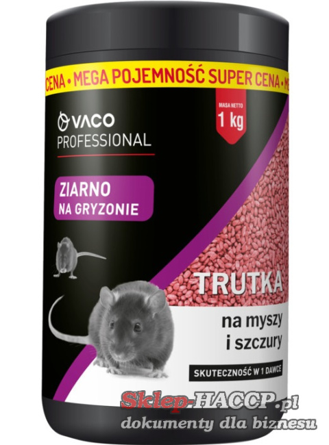 VACO PROFESSIONAL Ziarno na myszy i szczury (słoik) - 1 kg
