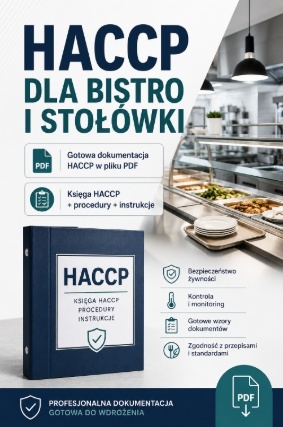 HACCP bistro stołówka pdf