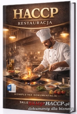 HACCP dla restauracji, haccp gastronomia, kompletne dokumenty haccp