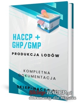 HACCP produkcja lodów GHP GMP komplet dokumentów