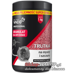 VACO PROFESSIONAL Granulat na myszy i szczury (słoik) - 1 kg