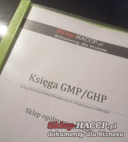 Wydrukowana Księga Dobrych Praktyk GMP/GHP sklep ogólnospożywczy
